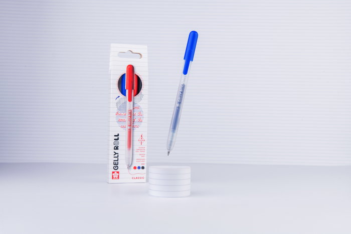 Sakura Gelly Roll Retractable Classic Bolígrafo de Gel Azul, Rojo y Negro